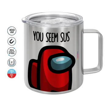 Among US, you seem sus, Κούπα Ανοξείδωτη διπλού τοιχώματος 300ml