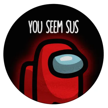 Among US, you seem sus, Επιφάνεια κοπής γυάλινη στρογγυλή (30cm)