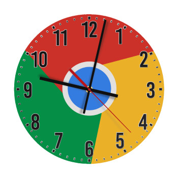 Chrome, Ρολόι τοίχου ξύλινο (30cm)