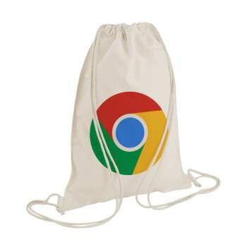 Chrome, Τσάντα πλάτης πουγκί GYMBAG natural (28x40cm)