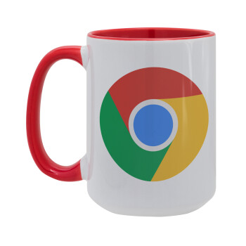 Chrome, Κούπα Mega 15oz, κεραμική Κόκκινη, 450ml