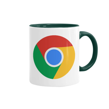 Chrome, Mug colored green, ceramic, 330ml