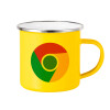 Yellow Enamel Metallic Cup 360ml