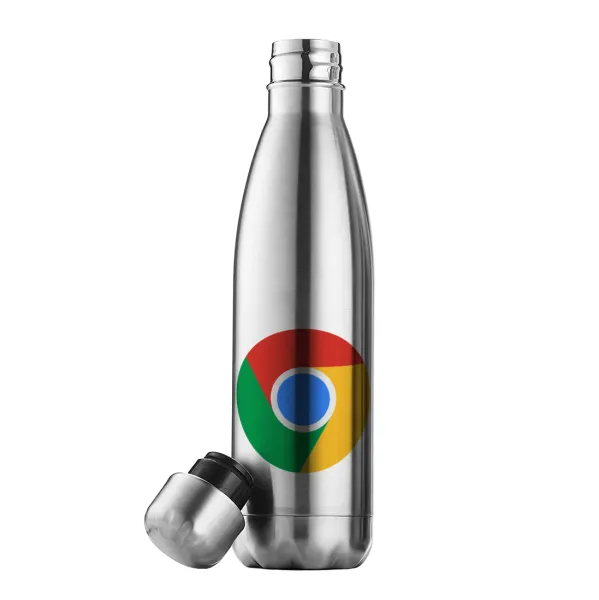 Chrome — Μεταλλικό παγούρι θερμός Inox (Stainless steel), διπλού τοιχώματος, 500ml