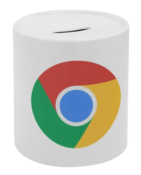 Chrome — Porcelain money box with stopper