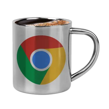 Chrome, Κουπάκι μεταλλικό διπλού τοιχώματος για espresso (220ml)