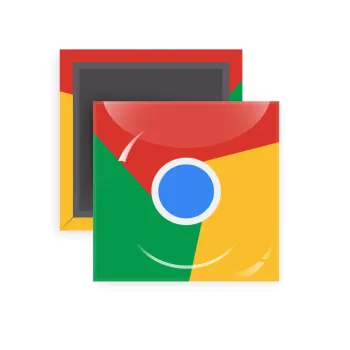 Chrome, Μαγνητάκι ψυγείου τετράγωνο διάστασης 5x5cm