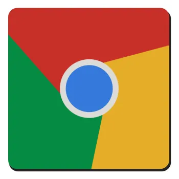 Chrome, Τετράγωνο μαγνητάκι ξύλινο 9x9cm