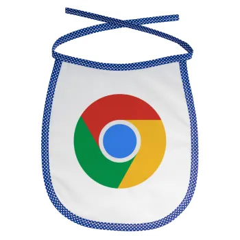 Chrome, Σαλιάρα μωρού αλέκιαστη με κορδόνι Μπλε