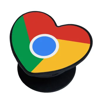 Chrome, Phone Holders Stand  καρδιά Μαύρο Βάση Στήριξης Κινητού στο Χέρι