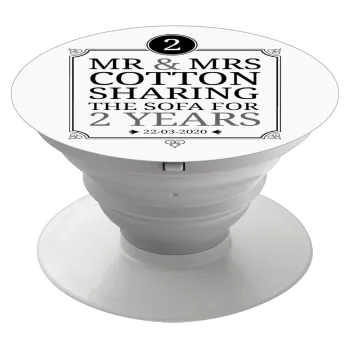 Mr & Mrs Sharing the sofa, Phone Holders Stand  Λευκό Βάση Στήριξης Κινητού στο Χέρι
