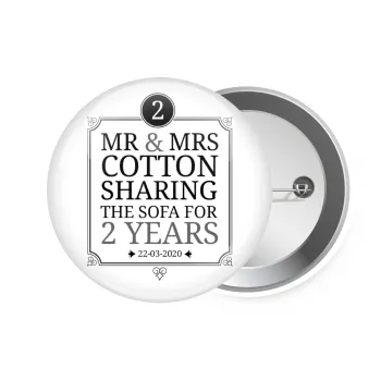 Mr & Mrs Sharing the sofa, Κονκάρδα παραμάνα 7.5cm