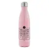 Μεταλλικό παγούρι θερμός Ροζ Ιριδίζον (Stainless steel), διπλού τοιχώματος, 500ml