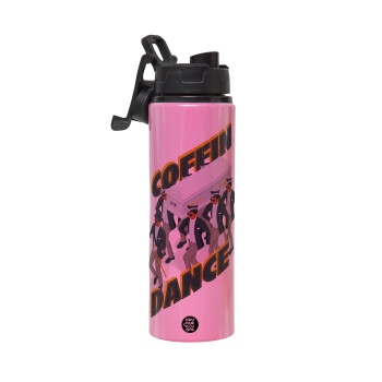 Coffin Dance!, Μεταλλικό παγούρι νερού με καπάκι ασφαλείας, αλουμινίου 850ml