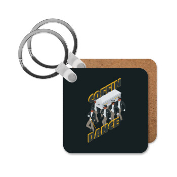 Coffin Dance!, Μπρελόκ Ξύλινο τετράγωνο MDF