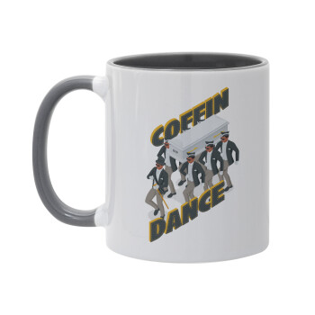 Coffin Dance!, Mug colored grey, ceramic, 330ml