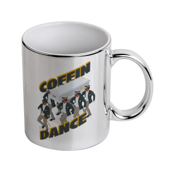 Coffin Dance!, Κούπα κεραμική, ασημένια καθρέπτης, 330ml