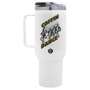 Coffin Dance!, Mega Tumbler με καπάκι, διπλού τοιχώματος (θερμό) 1,2L