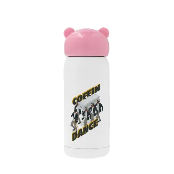 Coffin Dance!, Pink stainless steel thermal flask, 320ml