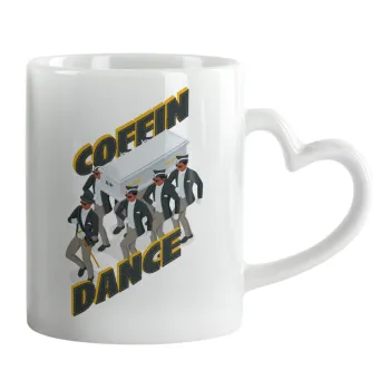 Coffin Dance!, Mug heart handle, ceramic, 330ml