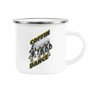 Coffin Dance!, Metallic enamel cup white 360ml