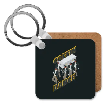 Coffin Dance!, Μπρελόκ Ξύλινο τετράγωνο MDF