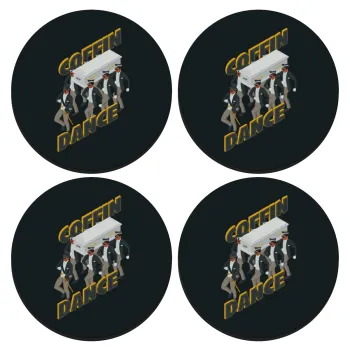 Coffin Dance!, ΣΕΤ 4 Σουβέρ ξύλινα στρογγυλά (9cm)