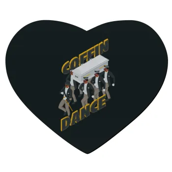 Coffin Dance!, Mousepad καρδιά 23x20cm
