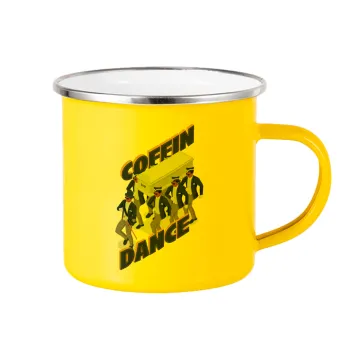 Coffin Dance!, Yellow Enamel Metallic Cup 360ml