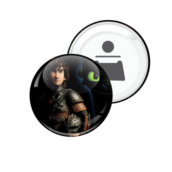 How to train your dragon Night Fury, Μαγνητάκι και ανοιχτήρι μπύρας στρογγυλό διάστασης 5,9cm