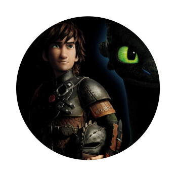 How to train your dragon Night Fury, Mousepad Round 20cm