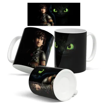 How to train your dragon Night Fury, Κούπα, κεραμική, 330ml