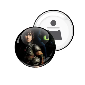 How to train your dragon Night Fury, Μαγνητάκι και ανοιχτήρι μπύρας στρογγυλό διάστασης 5,9cm