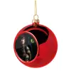 Χριστουγεννιάτικη μπάλα δένδρου Κόκκινη 8cm