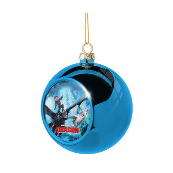 How to train your dragon, Χριστουγεννιάτικη μπάλα δένδρου Μπλε 8cm