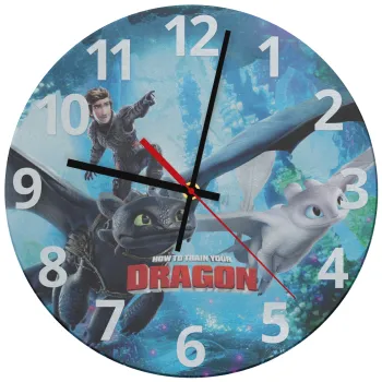 How to train your dragon, Ρολόι τοίχου γυάλινο (30cm)