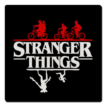 Stranger Things upside down, Τετράγωνο μαγνητάκι ξύλινο 6x6cm