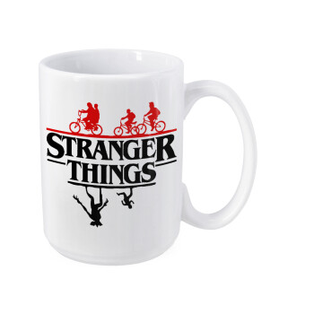 Stranger Things upside down, Κούπα Mega, κεραμική, 450ml