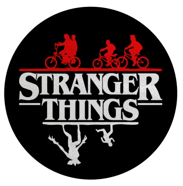 Stranger Things upside down — Επιφάνεια κοπής γυάλινη στρογγυλή (30cm)