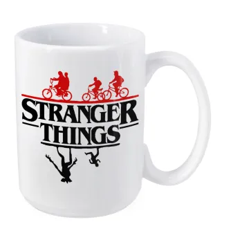 Stranger Things upside down, Κούπα Mega, κεραμική, 450ml