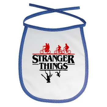 Stranger Things upside down, Σαλιάρα μωρού αλέκιαστη με κορδόνι Μπλε