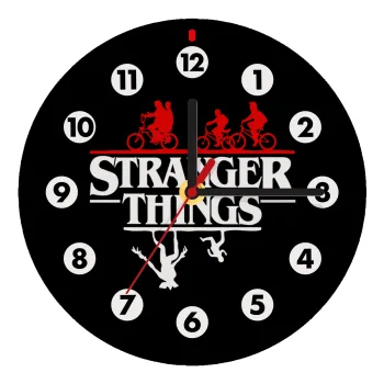Stranger Things upside down, Wooden wall clock (20cm)
