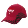 Adult Cap RACING Ultimate Red/Black, (100% COTTON DRILL, ADULT, UNISEX, ONE SIZE ADULT)