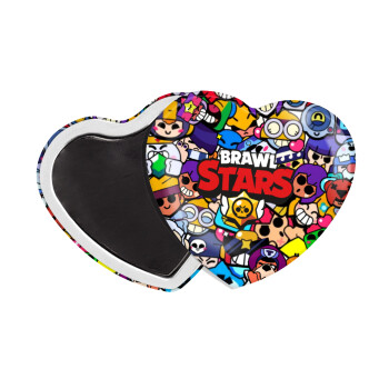 Brawl Stars characters, Μαγνητάκι καρδιά (57x52mm)