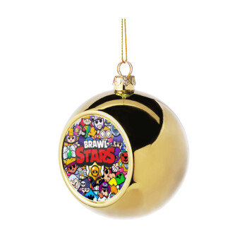 Brawl Stars characters, Χριστουγεννιάτικη μπάλα δένδρου Χρυσή 8cm