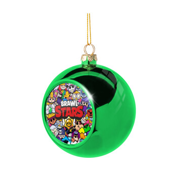 Brawl Stars characters, Χριστουγεννιάτικη μπάλα δένδρου Πράσινη 8cm