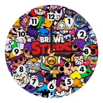 Brawl Stars characters, Ρολόι τοίχου ξύλινο (20cm)