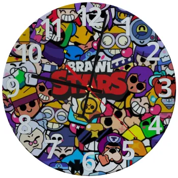 Brawl Stars characters, Ρολόι τοίχου γυάλινο (30cm)