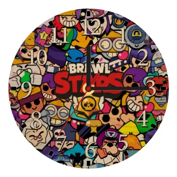 Brawl Stars characters, Ρολόι τοίχου ξύλινο plywood (20cm)