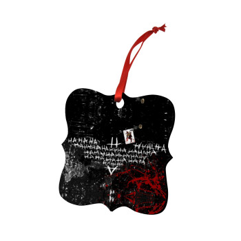 Batman hahaha, Christmas ornament polygon wooden 7.5cm